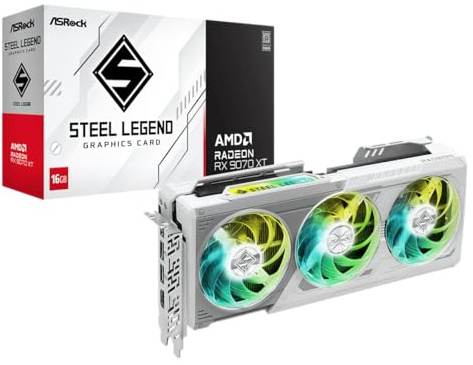 ASROCK VGA RX9070XT SL 16G, AMD, RX9070XT, 16 Go, GDDR6, 256BIT, 2HDMI + 2DP (3 Ventilateurs)
