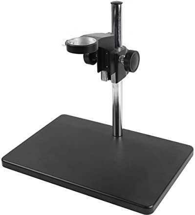 Microscope Video Microscope Adjustable Boom Table Working Stand Holder 50mm Ring Holder(Gold)
