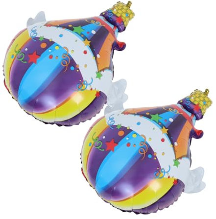 HAWILLOSCH Hot Air Balloon Nursery Decor Aluminum Film Balloons for Birthday Party Shower Supplies