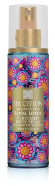 Spa Ceylon Royal Lotus Body Spray | Exotic Ylang Ylang Infused Fragrance Mist | Fragrance Spray | Luxurious Women's Body Perfume for All-Day Freshness