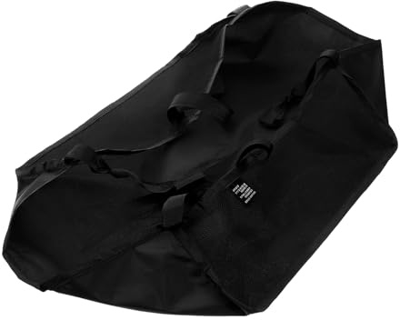 Netzgewebe Aufbewahrungstasche für Kinderwagen und Einkaufswagen, Schwarz | Polyester, Atmungsaktiv und Lichtdurchlässig, Multifunktional, Leicht Anzubringen, für Einkaufen