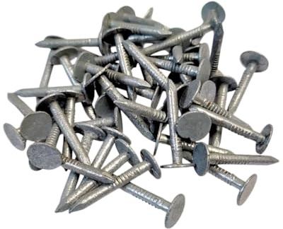 Clout Nail 25 mm verzinkte Dachschuppen Filz Schlagkopfnägel für Heimwerker, Handwerk und Holzbearbeitung, 100 g