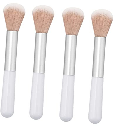 ELAYARD 4 Stück Make Up Pinsel Flauschiger Rouge und Puderpinsel für Damen Kompakt Tragbar mit Stabilem Griff für Natürliches Make Up