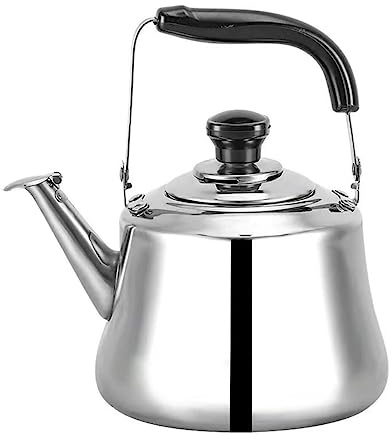 QZQJUILU Bouilloire à thé en Acier Inoxydable avec infuseur pour cuisinière à Induction, Bouilloire à sifflet pour cuisinière à gaz(A 2L)