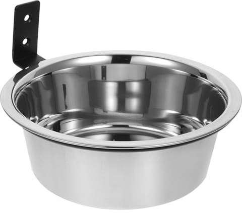 LOORGVEL Elevated Dog Bowl Wall Mounted Food Dispenser Stainless Steel with Unique Shape 21Cm X 21Cm Contemporary Design Easy to Clean for Comfortable Pet Feeding