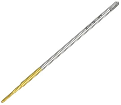 QUARKZMAN Taraud Métrique M2 x 0.4 H2 100mm Long Extra Long Revêtu Titane Acier Rapide 6542 Taraud À Fileter Droit Machine À Fileter Outil Réparation Filetage