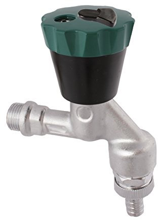 Auslaufventil abschließbar | 1/2 Zoll | Mit Rückflussverhinderer | Chrom