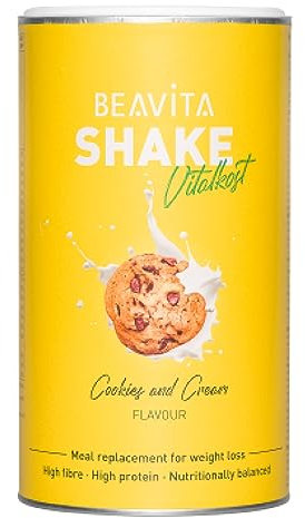 BEAVITA Vitalkost Diät-Shake Cookies and Cream (572g) Abnehmen* - vitamin-und nährstoffreicher Mahlzeitersatz mit Eiweiss Protein Pulver - Protein shake zum abnehmen