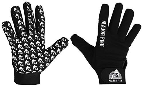 Major Fish Angelhandschuhe Landehandschuh Schwarz M