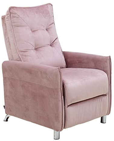 ASTAN HOGAR Poltrona Relax con Reclinazione Manuale, Rivestimento in Velluto, Modello Lui AH-AR30800RS