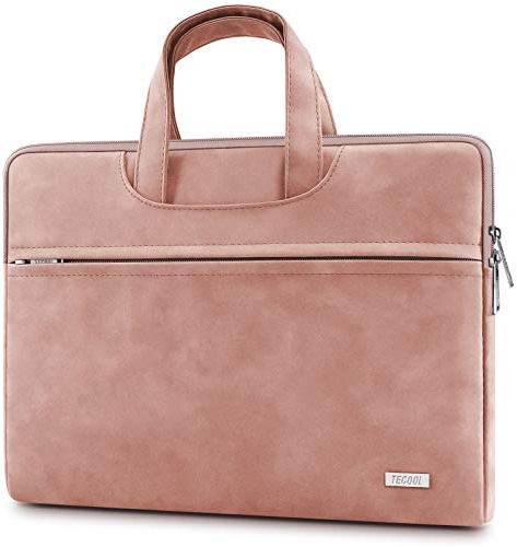 TECOOL 15,6 16 Zoll Laptoptasche Hülle für 15,6 Lenovo Dell Acer HP Chromebook Samsung,16 MacBook Pro M3 M2 2023,Matebook D16,Notebooktasche Hülle wasserdichte Schutzhülle Sleeve 15,Rose