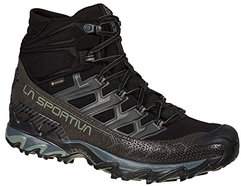 LA SPORTIVA Ultra Raptor II Mid Wide GTX, Stivali da Trekking Uomo, Black/Clay, 45.5 EU, Nero, 45.5 EU