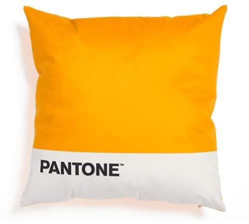KMOSO Pantone™ – Dekokissen, gepolstert, 40 x 40 cm, mit verdecktem Reißverschluss, Füllung 350 g/m², Ocker
