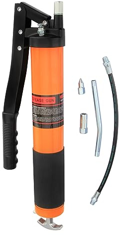 Twilight Garage 10000 PSI Heavy-Duty Lever Action Grease Gun 600CC with Flex Hose and Rigid Extension
