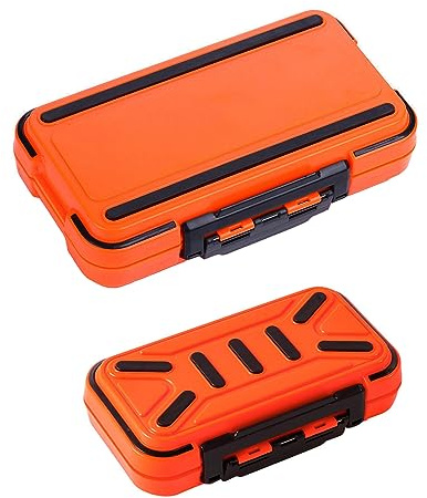 Angelkoffer Tackle Box, Wasserdichter Angelzubehör Box Organizer mit Doppelverschluss-Design für Angelhaken, Schmuckperlen, Ohrringe, Schlüssel