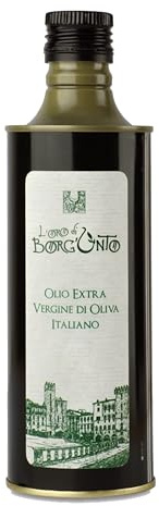 Borgunto® Olio Extravergine di Oliva ITALIANO 6x500ml - 100% Olive italiane, Estratto a Freddo • Leccino, Frantoiano, Moraiolo • Made in Italy!