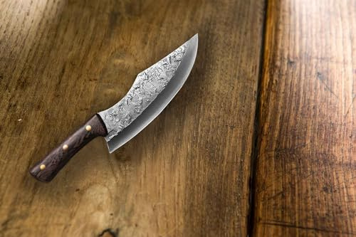 Muxel Exklusives Hackmesser mit Hammerschlag ? Klein, Kraftvoll, Unverzichtbar - Ideal auch für Frauenhände