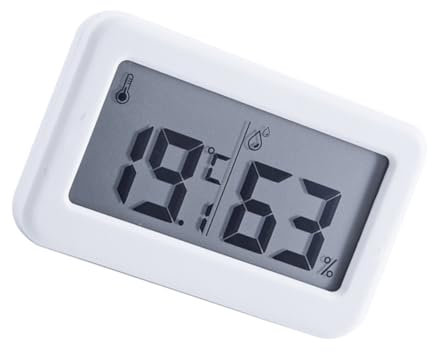 MAGICLULU Digitales Thermometer Hygrometer Temperaturmesser Wetterstationsuhr Mit Display Für Schlafzimmer Zuhause Low Power Consumption High Stability Accuracy Wecker Feuchtigkeitsmesser