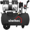 siwitec Flüsterkompressor SK-750 | 750 W | 24 L Kessel | max. Druck 8 bar | 67 dB | 124 l/min Ansaugleistung | ölfrei & wartungsarm | Druckluftkompressor | Kompressor mit Schnell-Anschluss-Kupplung