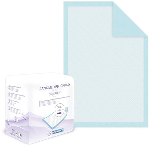 120x ARNOMED Traversine 60x40cm, Traverse letto per incontinenza usa e getta, traversine neonato fasciatoio, traverse letto anziani assorbenti a 5 strati in cellulosa in caso di incontinenza