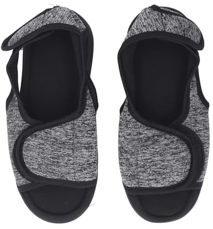 RUIXIA Chaussure de Postopératoire - Sandales Ouvertes pour Pieds Blessés, Gonflés ou Plâtrés - Ajustables par Attache Auto-adhésive