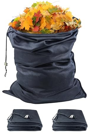Lot de 2 sacs pour broyeur et broyeur de bois universel, sacs de collecte robustes et réutilisables pour déchiqueteuses à bois, broyeur de feuilles