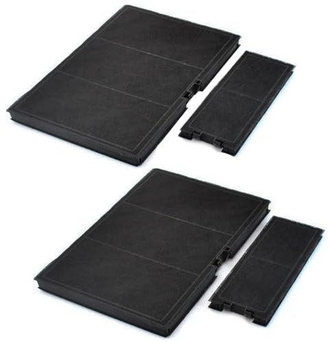 EVAYP 2x 2er Set Aktivkohlefilter Kompatibel mit 11018700 Bosch DWZ0AK0A0 11021284 Siemens LZ10AKT00 Neff Z51AIA0X0 Z51AIT0X0 Constructa Gaggenau 17000965 Dunstabzugshauben