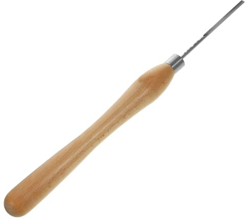 Zerodeko Outil pour Bois Gouge à Bol Manche Bois Accessoires pour Tour à Outil
