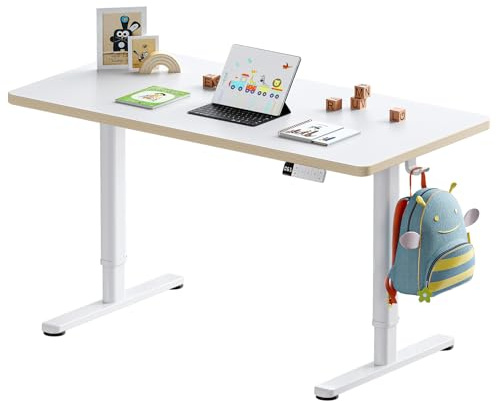 HUANUO Kinderschreibtisch Höhenverstellbar 120x60cm 3-Speicher Ganze Platte
