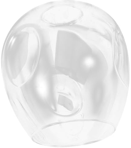 HAMPPLIES Glass Lamp Shade Replacement Globe Lamp Shade for Pendant Hanging Light Cover with Concave Texture Indoor Decorative Light for Living Room 6.10 X 5.91 X 5.91 in
