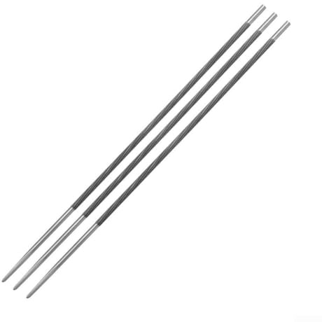 Kettensägenfeile für elektrische Kettensäge, Hartstahl, runde Feile, 4,5 mm x 200 mm, Silber, Schärfwerkzeug für Holzbearbeitung, kompatibel (4,0 mm)