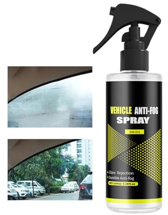 Spray antivaho para parabrisas, barniz transparente para cristales y cascos de automóviles, 100 ml, evita el empañamiento y la niebla, repelente de lluvia, visibilidad sin espejo