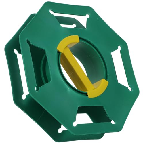 HAMPPLIES Avvolgicavo Portacavo in Plastica Verde con Manovella, Bobina di Stoccaggio per Cavi Elettrici, Organizer per Cavi di Prolunga, Portatile per Campeggio e Officina