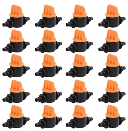 SOCE Lot de 20 robinets de jardin pour irrigation goutte à goutte
