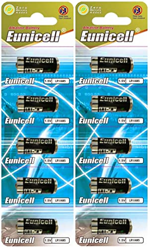 Eunicell Pilas alcalinas LR1 N de 1,5 V, 10 unidades (2 blísteres de 5) para mandos a distancia, juguetes, linternas y dispositivos electrónicos