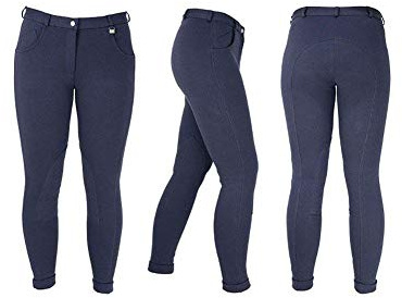 HY Burton Kids Jodhpurs 24 inch Navy