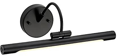 Premium LED Bilderleuchte Schwarz 39cm lang verstellbar Jugendstil Premium Bilderlampe Wandleuchte