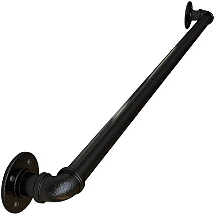 30-600cm Metal Handrail for Stairs Indoor Outdoor Steps - Staircases Railing Handrails for Disabled Elderly Kids External Outside Wall Lead Direct to Stairwell (Size : 80cm)