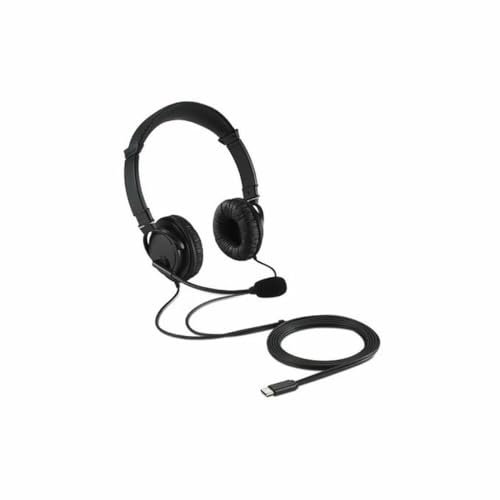Kensington USB-C Hi-Fi Headphones with Built in Microphone, Stereo Sound, Adjustable Noise Cancelling Mic, Padded Professional Conference Call Standard for Work or Gaming - K97457WW