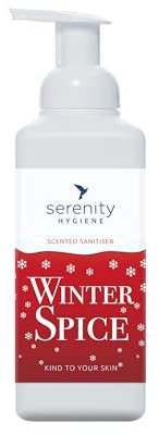 Hand Cleansing Sanitiser Foam, No Alcohol Foaming Hand Sanitizer Dispenser - Winter Spice- 500ml