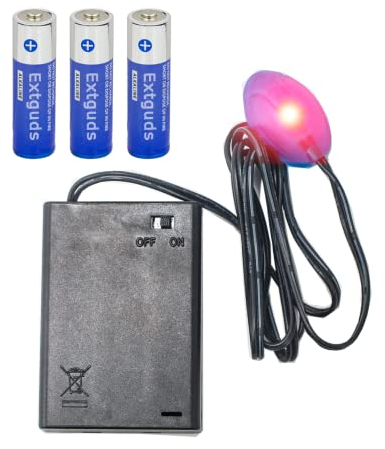 Fake Car Alarm, Dummy Car Alarm,(Batteries Included), LED Light Simulate Imitation Security System, Warning Anti-Theft Flash Blinking Lamp, with Warning Decals (with Dusk to Dawn Sensor)1Pack,Red