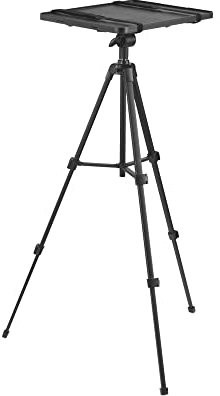 PureMounts® Supporto per proiettore, treppiede per proiettore leggero e pieghevole, caricabile fino a 6 kg, supporto per proiettore mobile, nero