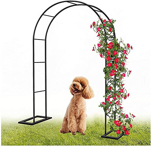 Rosenbogen Gartenbogen Aus Metall Torbogen Stahlrahmen Torbogen Rankhilfe Für Kletterpflanzen Im Freien, Hochzeit, Dekoration,W3.5mxH2.2m