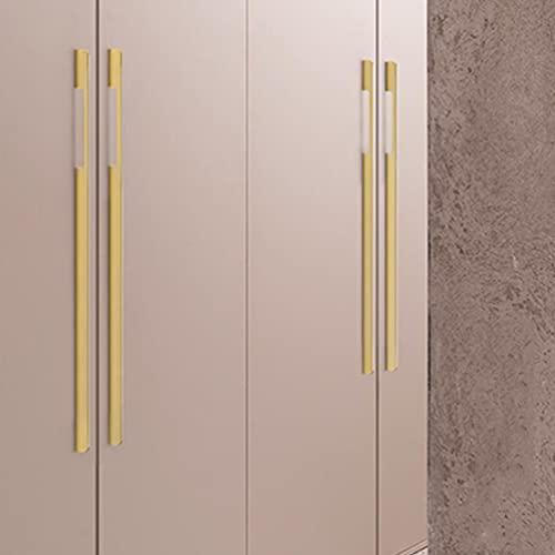 SZLXJMFL Möbelgriff Gold Lang, 2 Stück Schrankgriffe Modern, Massive Aluminium | Eloxierte Oberfläche, Länge: 60-1000 mm Bügelgriff, Schrank Zieht Griffe Küchenschrank Türgriffe-1000mm/39.4in