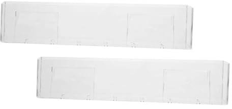 Alipis 2pcs Wall Mount Acrylic Album Holder for Vinyl Records and Multi-functional Display Rack for Music Easy Installation for Decor