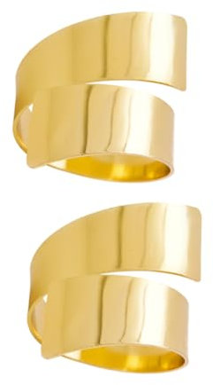 Zerodeko 2stücke Teiliges Goldenen Serviettenringen Legierung Dekorative Für Bankett Und Dinnerpartys Stilvolle Serviettenbuckle Für Festliche Anlässe
