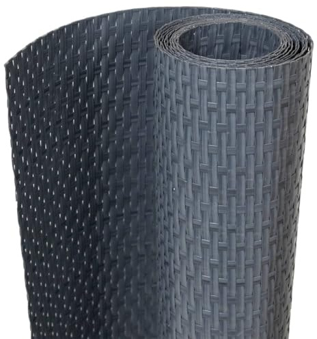 vidaXL Balkon-Sichtschutz Anthrazit 1000x90 cm Poly Rattan