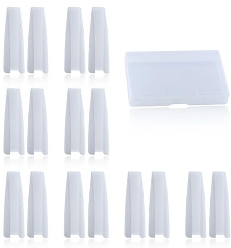 SPEEDWOX Pairs of 8 Replacement Nylon Jaws for Flat Nose Pliers Eyeglass Arms Frame Plier Nylon Flat Nose Plier Replacement Tips for Jewelry Making Metal Forming Wiring Tool