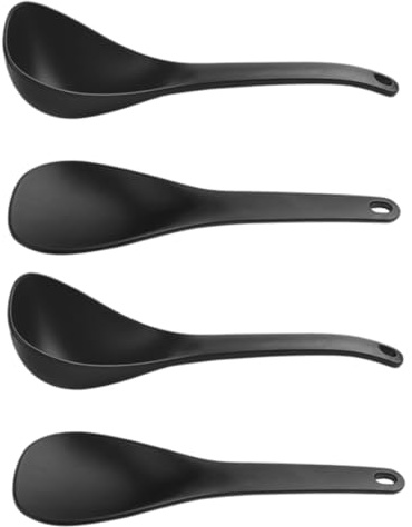 Garneck 2Er Set Reislöffel Antihaft Suppenlöffel Und Servierlöffel Aus Pps Langer Griff Für Küche Haushalt Hotel Restaurant 19.80 X 7.50 X 10.00 Cm