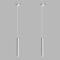 LIGKIN Lot de 2 Suspension Luminaire LED Moderne Lustre Minimaliste Design LED Luminaire Plafonnier Métal Lampe à Suspension Blanche pour Salle à Manger Chambre Salon Restaurant, 30cm